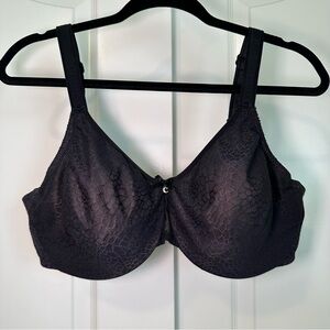Chantelle C Magnifique Seamless Unlined Minimizer Black Bra Size 40 D